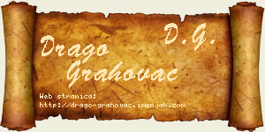 Drago Grahovac vizit kartica